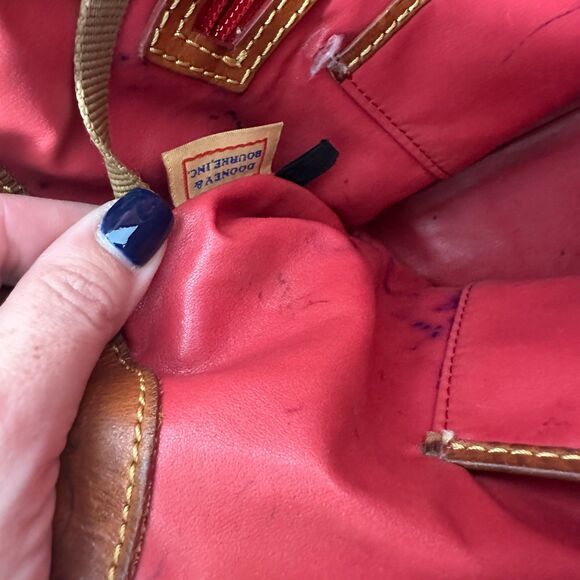 Dooney & Bourke Barbie Pink Pebbled Leather Crossbody Top Handle Satchel Purse - Picture 5 of 10